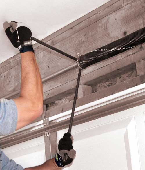 Garage door spring repair
